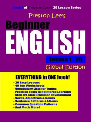 cover image of Preston Lee's Beginner English Lesson 1